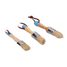 3 Stück Holzgriff-Farbenpinsel für Möbel- und Wandprojekte