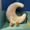 Moon Shaped Pillow Cute Decorative Soft Stuffed 12