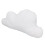 Cloud Throw Pillow Cute White 15in Long Short 5