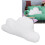 Cloud Throw Pillow Cute White 15in Long Short 11