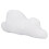 Cloud Throw Pillow Cute White 15in Long Short 10