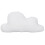 Cloud Throw Pillow Cute White 15in Long Short 8