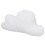 Cloud Throw Pillow Cute White 15in Long Short 4