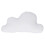 Cloud Throw Pillow Cute White 15in Long Short 1