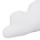 Cloud Throw Pillow Cute White 15in Long Short 14
