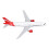 Airliner Model with Stand Simulated Exquisite 6
