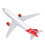 Airliner Model with Stand Simulated Exquisite 10