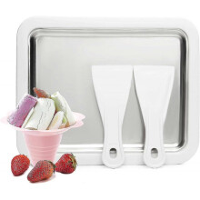 Ice Plate for Making Ice Cream, Rolled Ice Cream Maker,Ice Rolls Plate for Rolling Ice Yourself