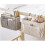 Nightstand Hanging Bag Cotton Linen Bedside 10