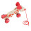 Push Pull Toy Puppy Walk Along Pull Wooden Hound 2