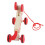 Push Pull Toy Puppy Walk Along Pull Wooden Hound 8