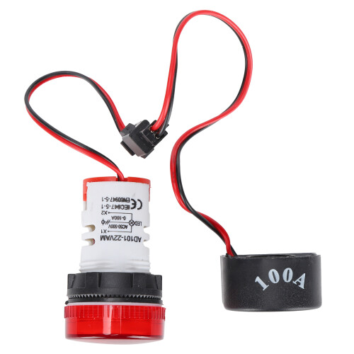Universal 2-Display Rundes Signalindikatorlampe 60~500V AC, Rot 2