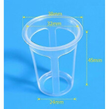 100pcs Slotted Net Pots Planting Cups Plastic Reusable Net Pots Small Planting Baskets