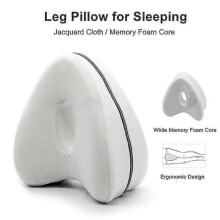 (White) Heart Shaped Orthopedic Sleeping Pillow For Legs Wedge Cushion With Knee Support Sciatica Pads Body Cushion