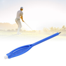 Golf-Schreibstift mit Punktanzähler, 10 Stück, mit Radiergummi und Clip, Blau, Ovaler Griff