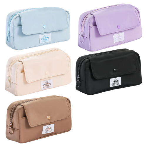 Multipurpose Pencil Pouches Sturdy Fabric with Elegant-Blue 1