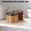 Convenient Wood Salt Cellar Spices Box Moisture-1 layer 1 grid 3