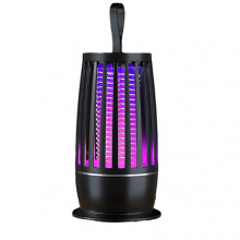 (Black) Household Electric Mosquitoes Lamp Multifunctional Repellent Trap Lamp for Summer