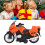 1:16 Scale Motorcycle Toy Alloy Sound Light 12