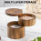 Convenient Wood Salt Cellar Spices Box Moisture-1 layer 1 grid 6