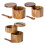 Convenient Wood Salt Cellar Spices Box Moisture-1 layer 1 grid 2
