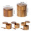 Convenient Wood Salt Cellar Spices Box Moisture-1 layer 1 grid 4