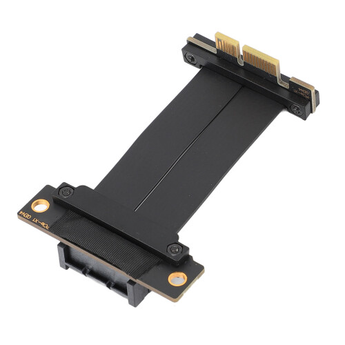 PCIE 4.0 X1 Extension Cable Dual 90 Degree Right 1