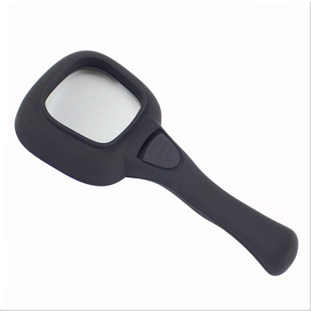 Lupe 6x Illuminated Hand Magnifier for Precise Reading of Books, Cards and Crafts with Ergonomic Handle