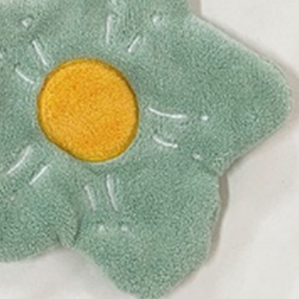 Towel Double Layer Coral Fleece Flower Shape