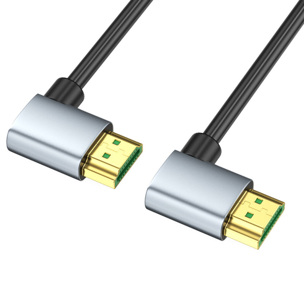 2.1 Version Video Cable 8K 60Hz 4K 120Hz-50Cm Dual Right Bend 7704000001946