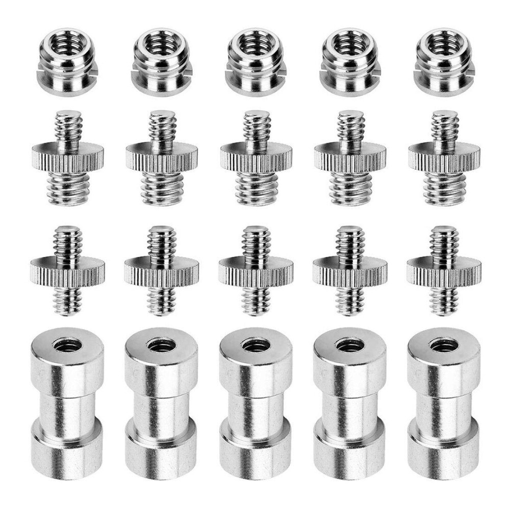 1/4 To 3/8 Screw Adapter Converter Threaded Screw Adapter For Camera Tripod Monopod Ball Head Flash Stand Shoulder Rig 6947110812229