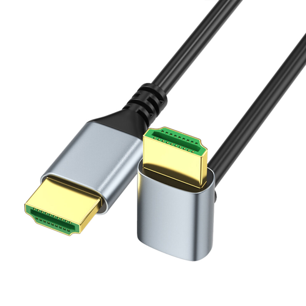 Flexible 2.1 Video Cable 8K Uhd 90 Degree-50Cm Straight To Down 7704000002028