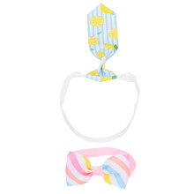 Haustier-Halsband-Set mit Leinen in hellem Pink, Hawaii-Sommerstil für Hunde & Katzen, 24-37cm