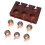 6Pcs 2oz Mule Drink Mug Set with Holder Robust 3