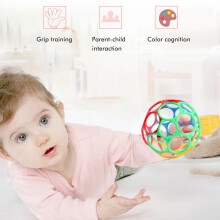 Balle de préhension pour enfants en TPU, diamètre 9,5 cm, couleur aléatoire