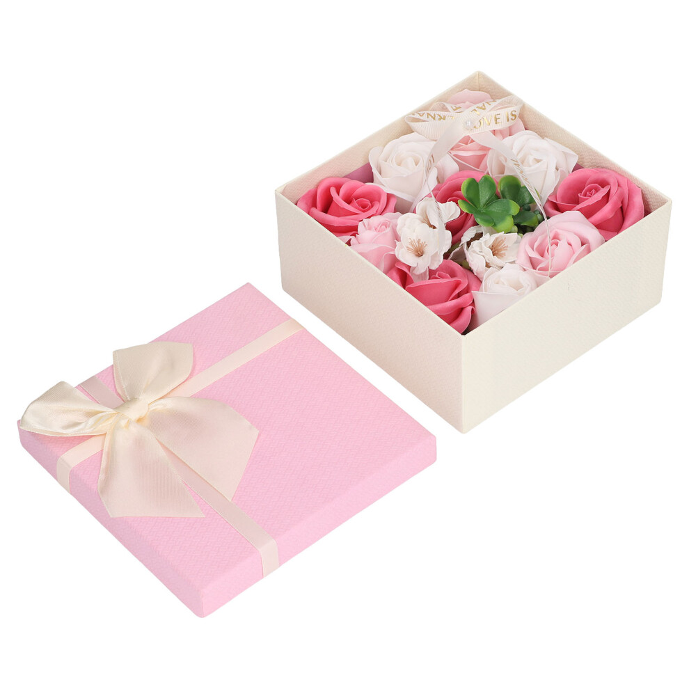 Pink Simulation Rose Flower Soap Women Exquisite Flower