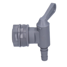 Graufarbenes Heimbrau-Keg Tap-Kit, BPA-frei, kompatibel mit 0,9 cm Schlauch