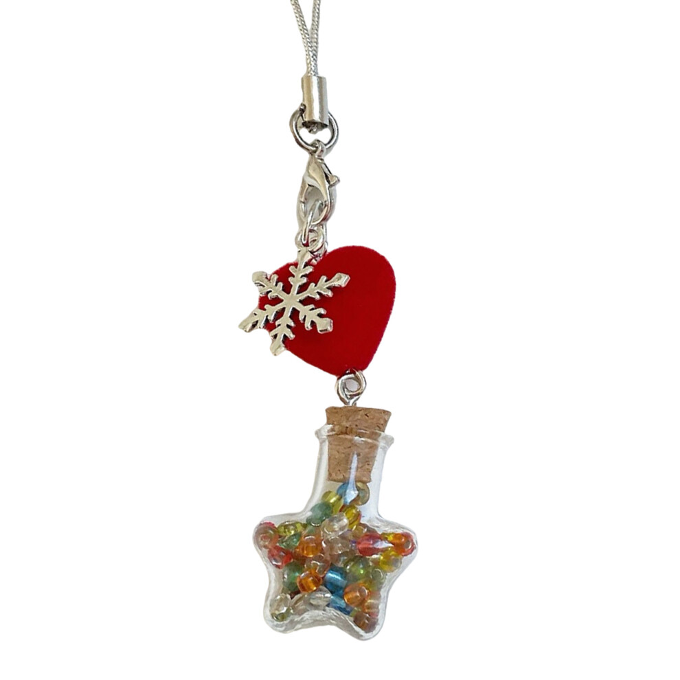 Winter Themed Snowflake Phone Lanyard Keychain-Lanyard 7627000000514