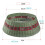User Friendly Rattan Christmas Tree Base-Brown red 4 piece pa 7