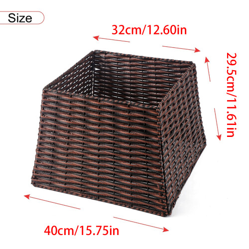 User Friendly Rattan Christmas Tree Base-Brown red 4 piece pa 2