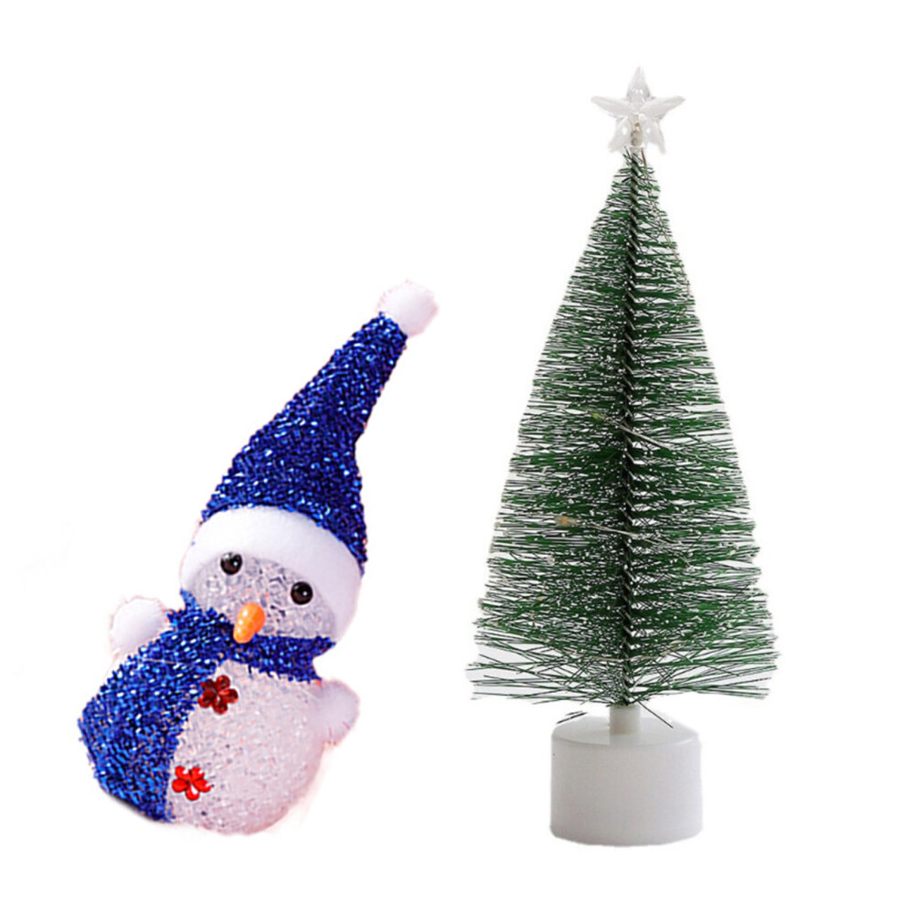 LED Colorful Light Christmas Tree Crystal Snowman in Random-image-OPC-PK7DFDV-NEW