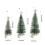 Set Of 6 LED Christmas Tree-Large medium small warm white light 3
