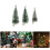 Set Of 6 LED Christmas Tree-Large medium small warm white light 2