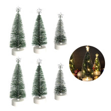 Set Of 6 LED Christmas Tree-Large medium small warm white light