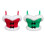 Adjustable Strap Christmas Camisole with Furry Bows-Green L 2