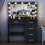 With 11 LED Lighted Mirror And 5-Drawer Black Vanity Dressing Table UK 6