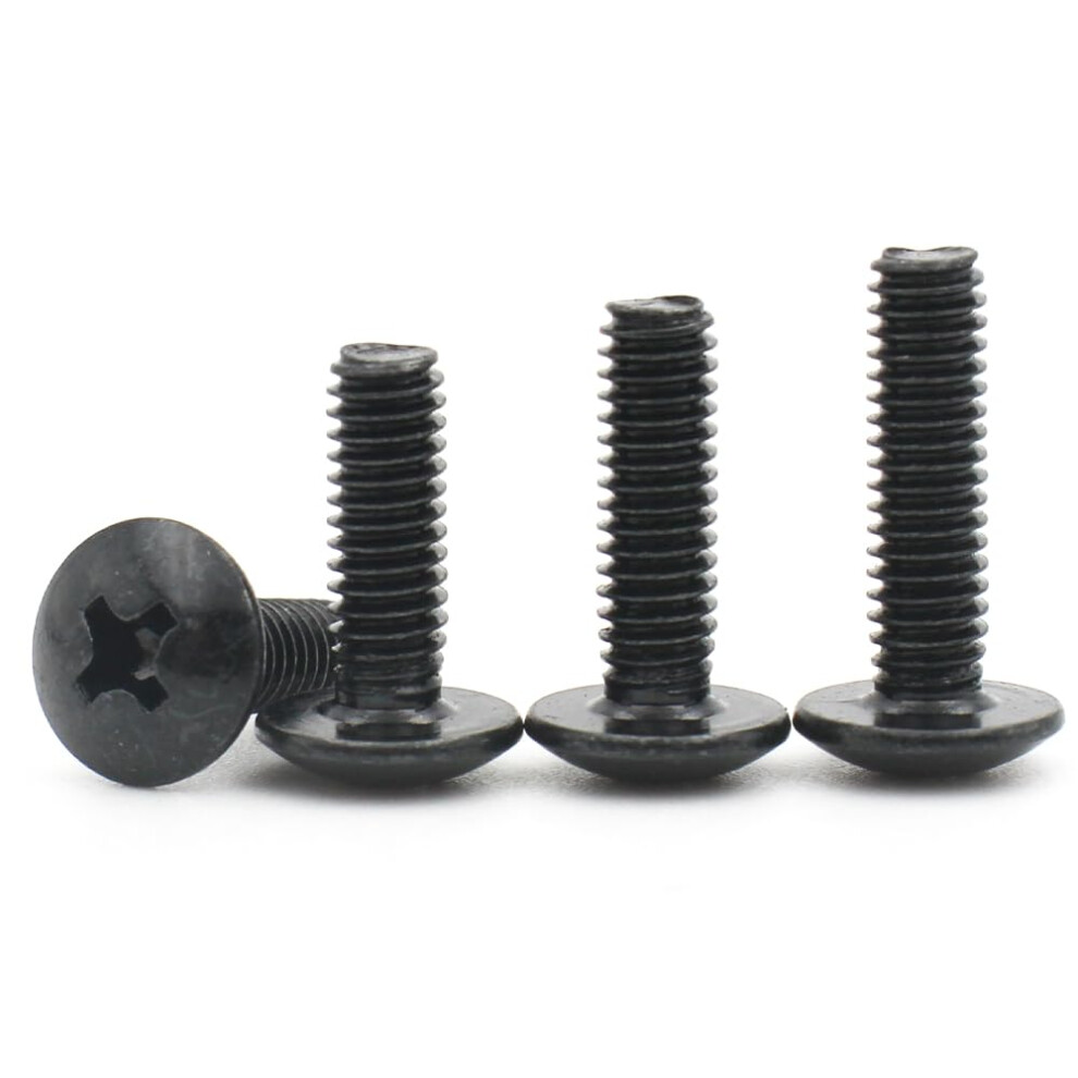 Black Coated Electronic Carbon Steel M4 Truss Phillips Mushroom Head Screws 30mm 10 Pack-image-OPC-PK7DXHS-NEW
