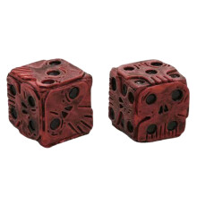 Halloween Scary Skeleton Dice Skull Dice Resin Dice Game Accessories for Kids and Adults, Skull Design Board Game Supplies