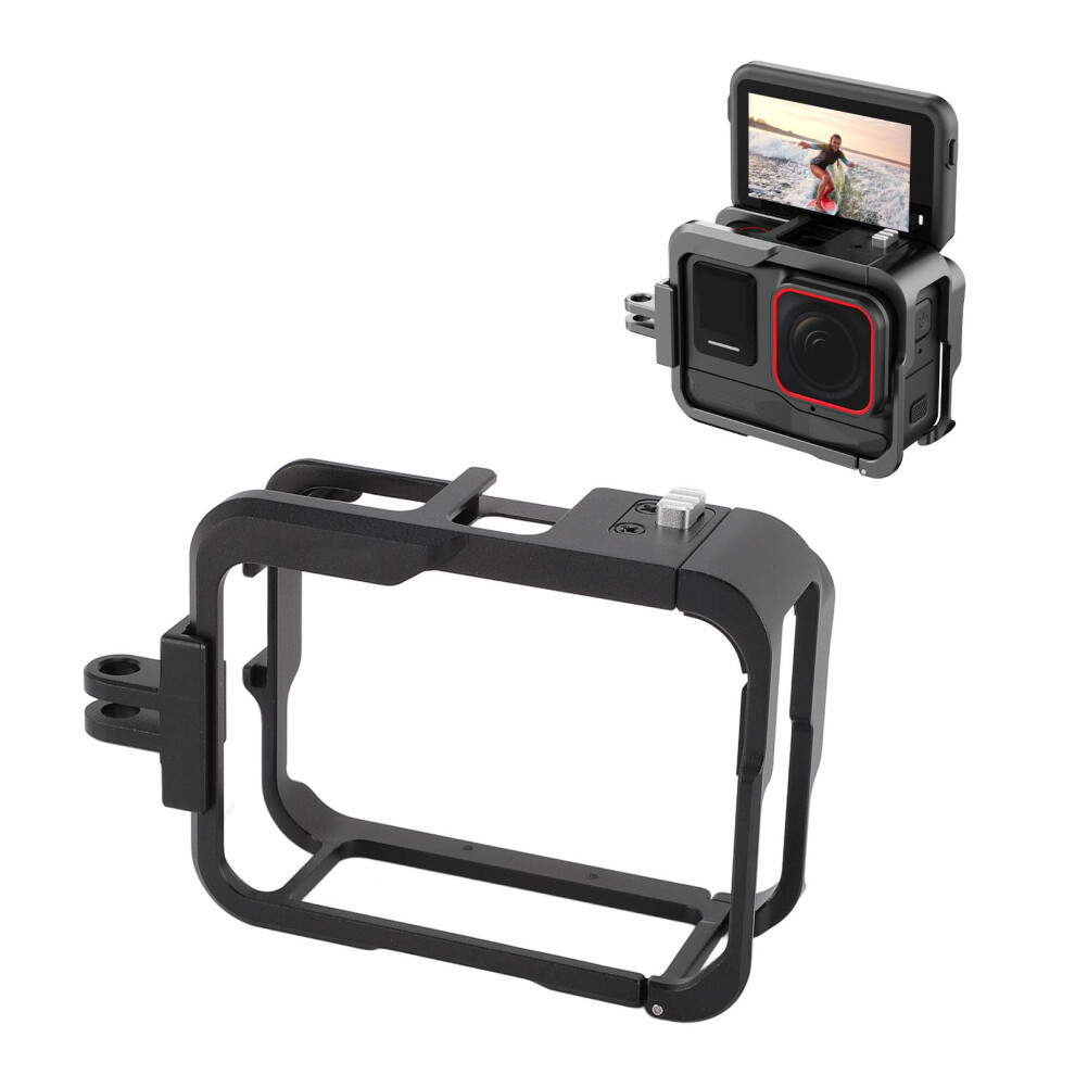 Action Camera Protective Cage, Aluminum Quick Release Frame With Cold Shoe For Ace Pro Camera, Metal Housing And Extension Protection 6038364947598