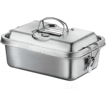 Stainless Steel Bento Lunch Box for Adults with Secure Locks, 1800ml 3 Compartments 2 Layer Leak Metal Insulated Lunch Food Containersg